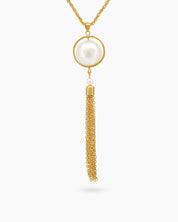 Wanda Sphere Tassel Gold Necklace