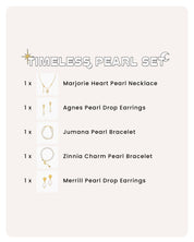 A set of five versatile designs combining lustrous freshwater pearls and warm gold tones